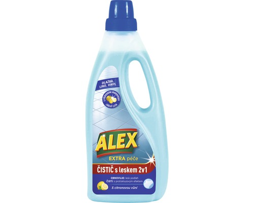 Čistiaci prostriedok Alex na linoleum 2v1 s leskom 750 ml-0