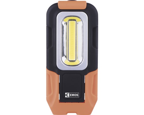 LED baterka Emos COBP3888 3W 200lm 3xAAA čierna/oranžová