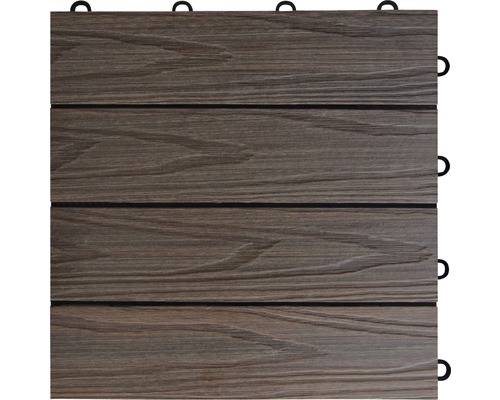 Teracová dlaždica z drevoplastu s click systémom