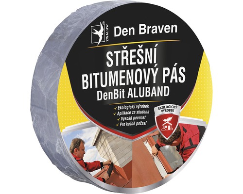Bitúmenový pás izolačný DEN BRAVEN DenBit Aluband Plus 50 mm x 10 m Den Braven strešný bitúmenový pás rolka