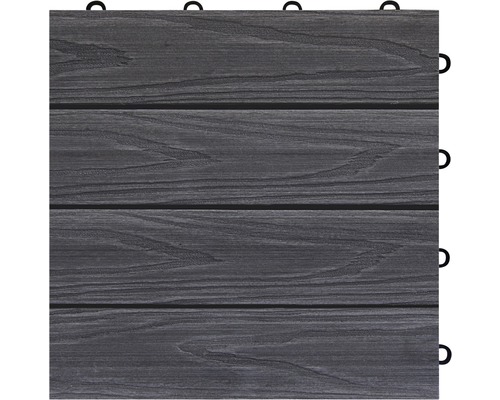 Sivá terasová dlaždica s vzhľadom dreva a zacvakávacím systémom