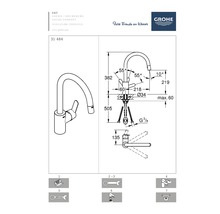 Kuchynská batéria Grohe Get chróm 31484000