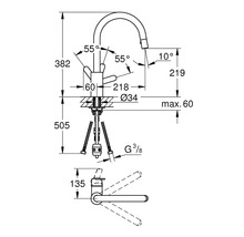 Kuchynská batéria Grohe Get chróm 31484000