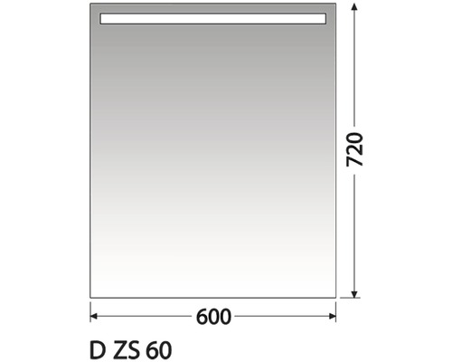 Zrkadlová skrinka Intedoor D ZS 60 01