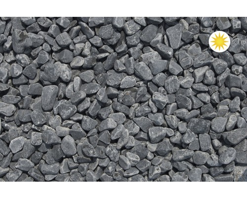 Sivá ozdobná drť ako dekoračný materiál