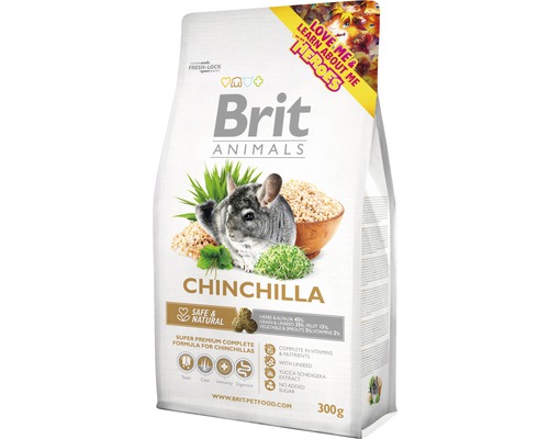Krmivo pre činčily Brit Animals Chinchila Complete 300 g