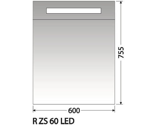 Zrkadlová skrinka Intedoor R ZS 60 LED 01