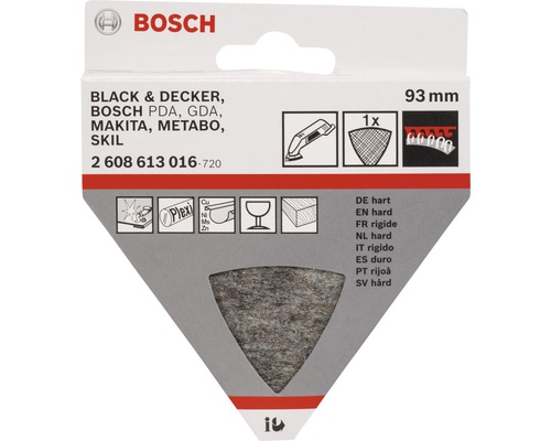 Sada brúsnych papierov Bosch s jedným brúsnym papierom