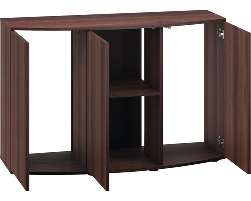 Skrinka pod akvárium s tromi dvierkami a otvorenou priehradkou