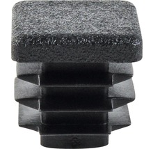 Zátka štvorcová 15 mm plastová čierna 4 ks-thumb-0
