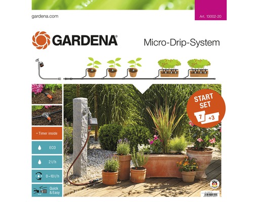 Zavlažovací set Gardena Micro-Drip-System štartovací pre kvetináče veľ. M