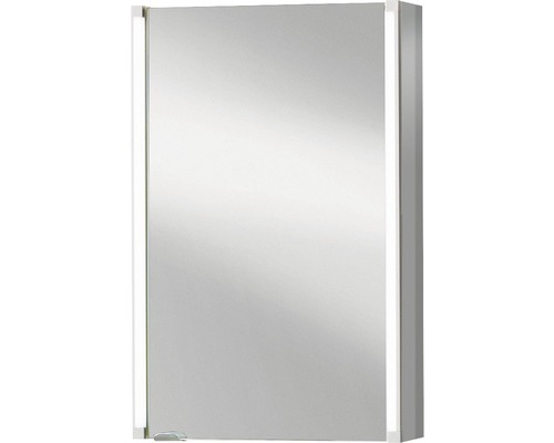 Zrkadlová skrinka basano Salenta 42,5 x 16,5 x 67 cm sivá 1 dvierka LED IP 20