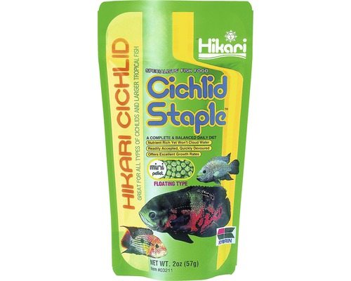 Krmivo pre cichlidy Hikari Cichlid Staple Mini 57 g Balenie krmiva pre ryby Hikari Cichlid