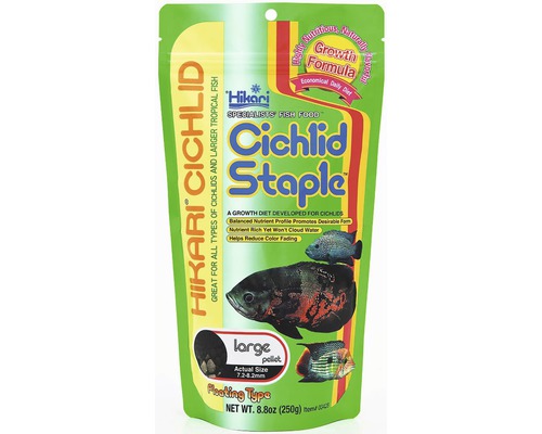 Krmivo pre cichlidy Hikari Cichlid Staple Large 250 g Krmivo pre cichlidy Hikari Cichlid Staple pre všetky druhy cichlíd a väčšie tropické ryby