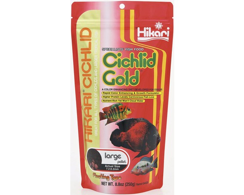Krmivo pre cichlidy Hikari Cichlid Gold Large 250 g Hikari Cichlid Gold krmivo pre ryby, balenie 250 gramov