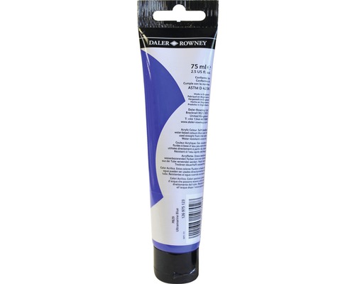 Tuba ultramarínovej modrej akrylovej farby od Daler-Rowney, 75 ml