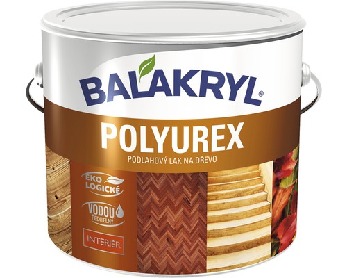 Lak na parkety Balakryl Polyurex V1616 bezfarebný, hodvábne matný 4 kg ekologicky šetrné-0