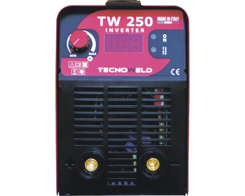 Zvárací invertor TecnoWeld TW 250 s nastavovacím gombíkom a digitálnym displejom