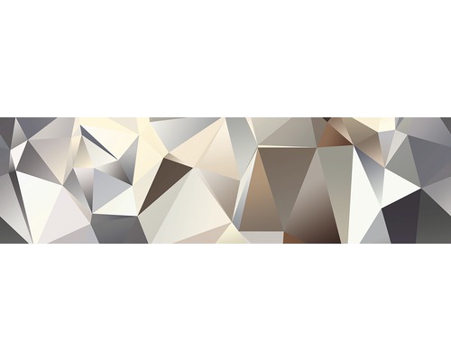 Bordúra na stenu, samolepiaca, motív geometrický, sivá Abstraktné geometrické pozadie s trojuholníkovými tvarmi