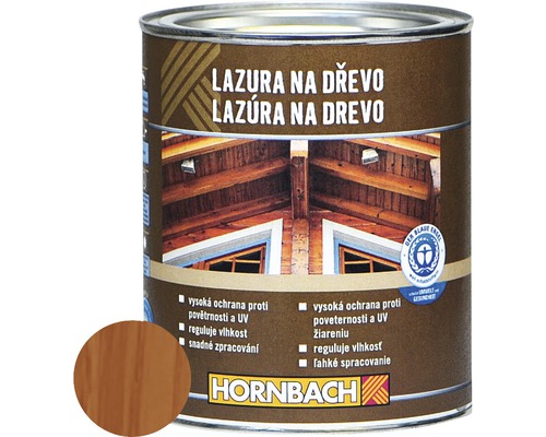 Lazúra na drevo Hornbach 0,75 l mahagón