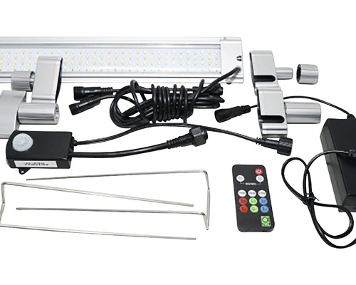 Osvetlenie akvária s príslušenstvom, vrátane držiakov a diaľkového ovládania