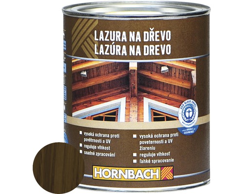Lazúra na drevo Hornbach 0,75 l orech