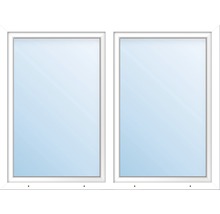 Plastové okno dvojkrídlové ARON Basic biele 1400 x 500 mm-thumb-1