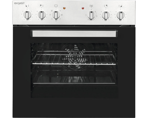 Elektrická vstavaná rúra Exquisit s ovládacími gombíkmi a priestorom na pečenie