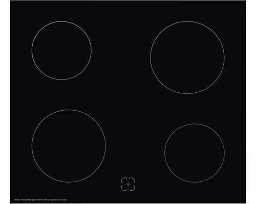 Sklokeramická varná doska so štyrmi varnými zónami