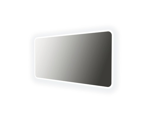 LED zrkadlo do kúpeľne s osvetlením 141x70 cm anti-fog (nedochádza k zahmlievaniu) Obdĺžnikové zrkadlo so zaoblenými rohmi