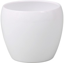 Biely keramický kvetináč