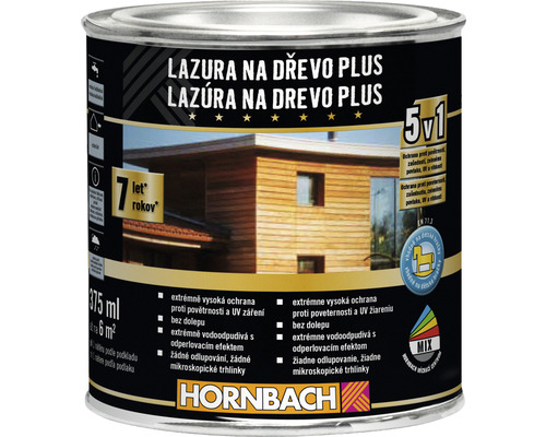 Lazúra na drevo Hornbach Plus 0,375 l borovica