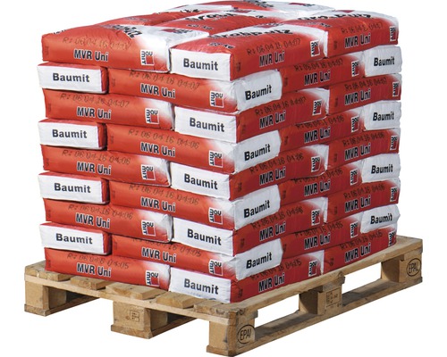 Paleta s vreckami murovej malty Baumit MVR Uni