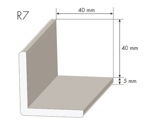 Rohová lišta R7 40 x 40 x 2500 mm smrek