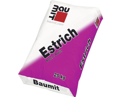 Poter cementový Baumit 25 kg Vrece poterovej malty s hmotnosťou 25 kilogramov od spoločnosti Baumit