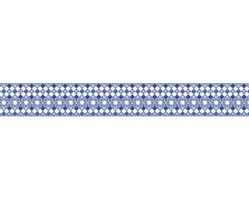 Samolepiace PVC tapeta do kuchyne mySPOTTI splash Malia 60x450 cm Textilná tapeta s kosoštvorcovým vzorom