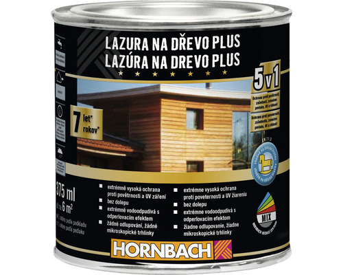 Lazúra na drevo Hornbach Plus 0,375 l mahagón