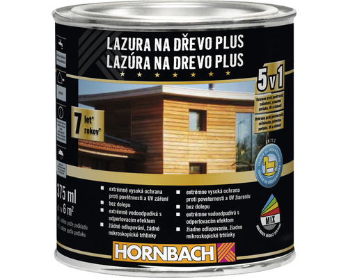Lazúra na drevo Hornbach Plus 0,375 l orech