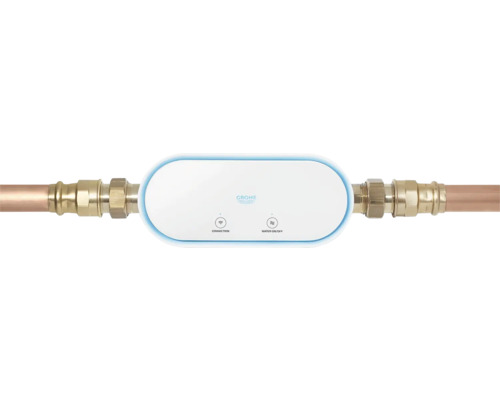 Systém kontroly vody Grohe Sense Guard s medenými rúrkami a mosadznými prípojkami