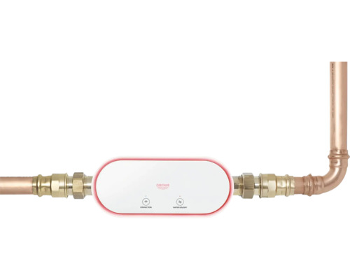Systém kontroly vody Grohe Sense Guard na medených rúrach