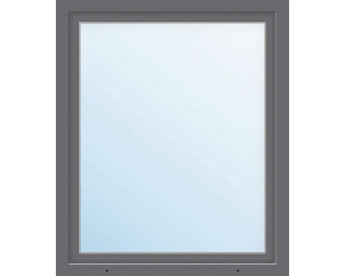 Plastové okno jednokrídlové ARON Basic biele/antracit 850 x 1500 mm DIN pravé