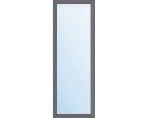 Plastové okno jednokrídlové ARON Basic biele/antracit 550 x 1600 mm DIN ľavé