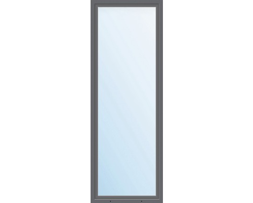 Plastové okno jednokrídlové ARON Basic biele/antracit 550 x 1300 mm DIN pravé