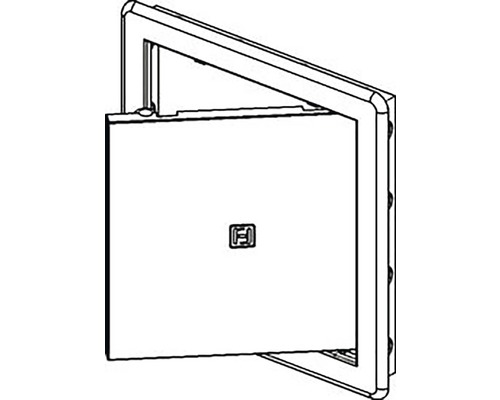 Revízne dvierka s rámom na montáž na stenu
