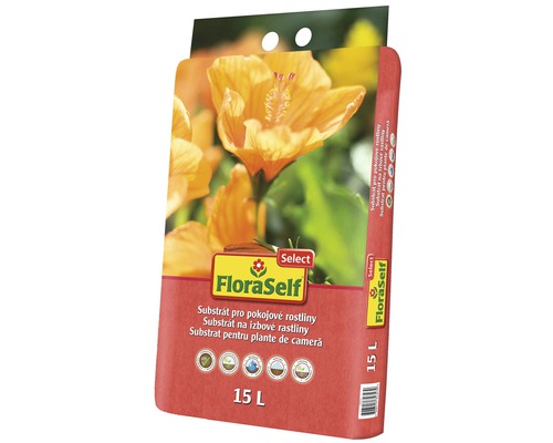 Substrát pre izbové rastliny FloraSelf Select 15 l