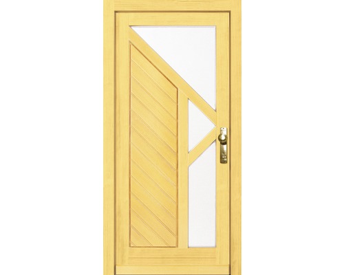 Drevené dvere so sklenenou výplňou a diagonálnou výplňou