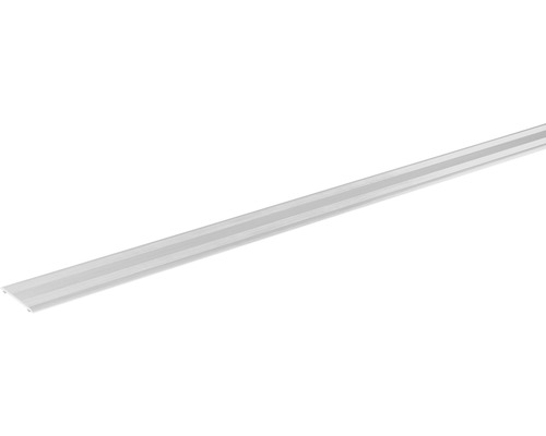 Prechodová lišta Skandor samolepiaca 2700 x 28 x 2 mm strieborná Plastový profil pre vedenie káblov