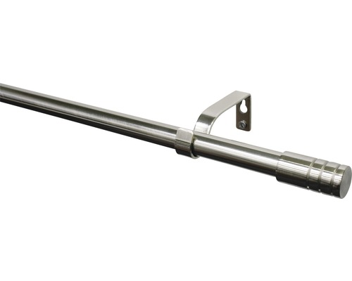 Teleskopická garniža sada valec kovová Ø 16/19 mm 120-210 cm Kovová záclonová tyč s držiakom
