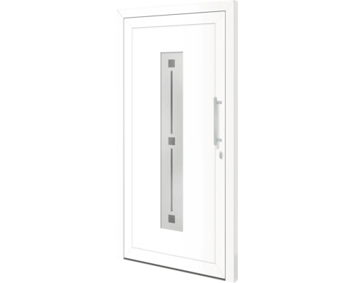 Hliníkové vchodové dvere Alaska 110x210 cm P biele