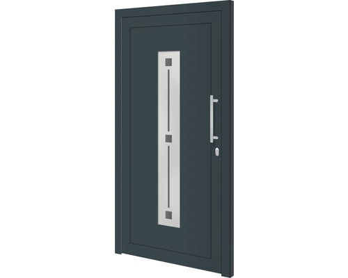 Hliníkové vchodové dvere Nevada 110x210 cm P antracit